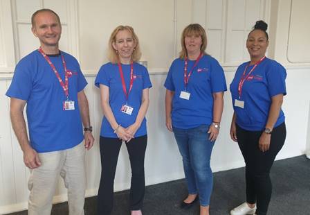 Our travel training team (left to right): Radek Switalski (senior), Jenny Locket, Jane Birchmore (senior), Michelle Scott