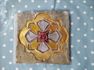Category: Parent/carer group. 3rd Place: Fatima Chab. Title: My decorated tile
